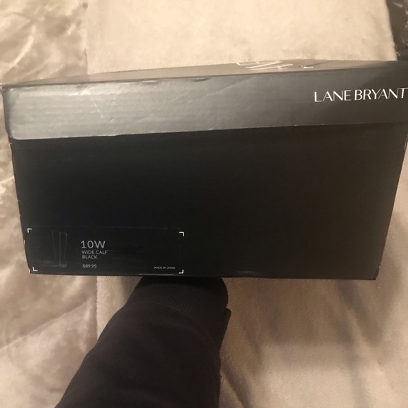 Black Lane Bryant Wide Calf Riding Boots SZ 10W - Picture 5 of 5